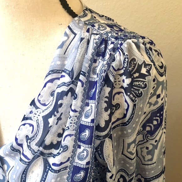 Bikbok boho print chiffon maxi dress - Picture 4 of 8